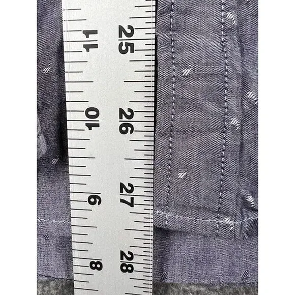 Tommy Hilfiger Men's Shirt S/P Classic Fit Gray Long Sleeve Button Up Collared - Picture 8 of 9